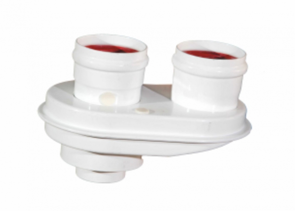 Адаптер моноблочный Vaillant,&nbsp;Ariston,&nbsp;Protherm,&nbsp;Saunier Duval &nbsp; &Oslash;60/100-80/80